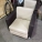 2 Tone Beige and Brown Leather Reception Lobby Arm Chair